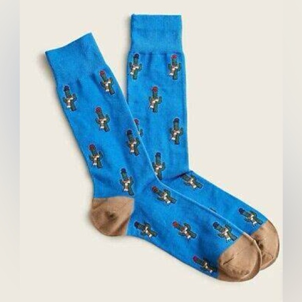 J.Crew critter socks in cactus